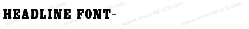 headline font字体转换